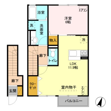 フラールの物件間取画像